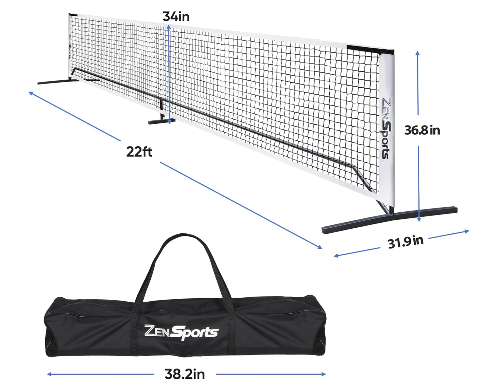 ZENY Portable Pickleball Net Set System